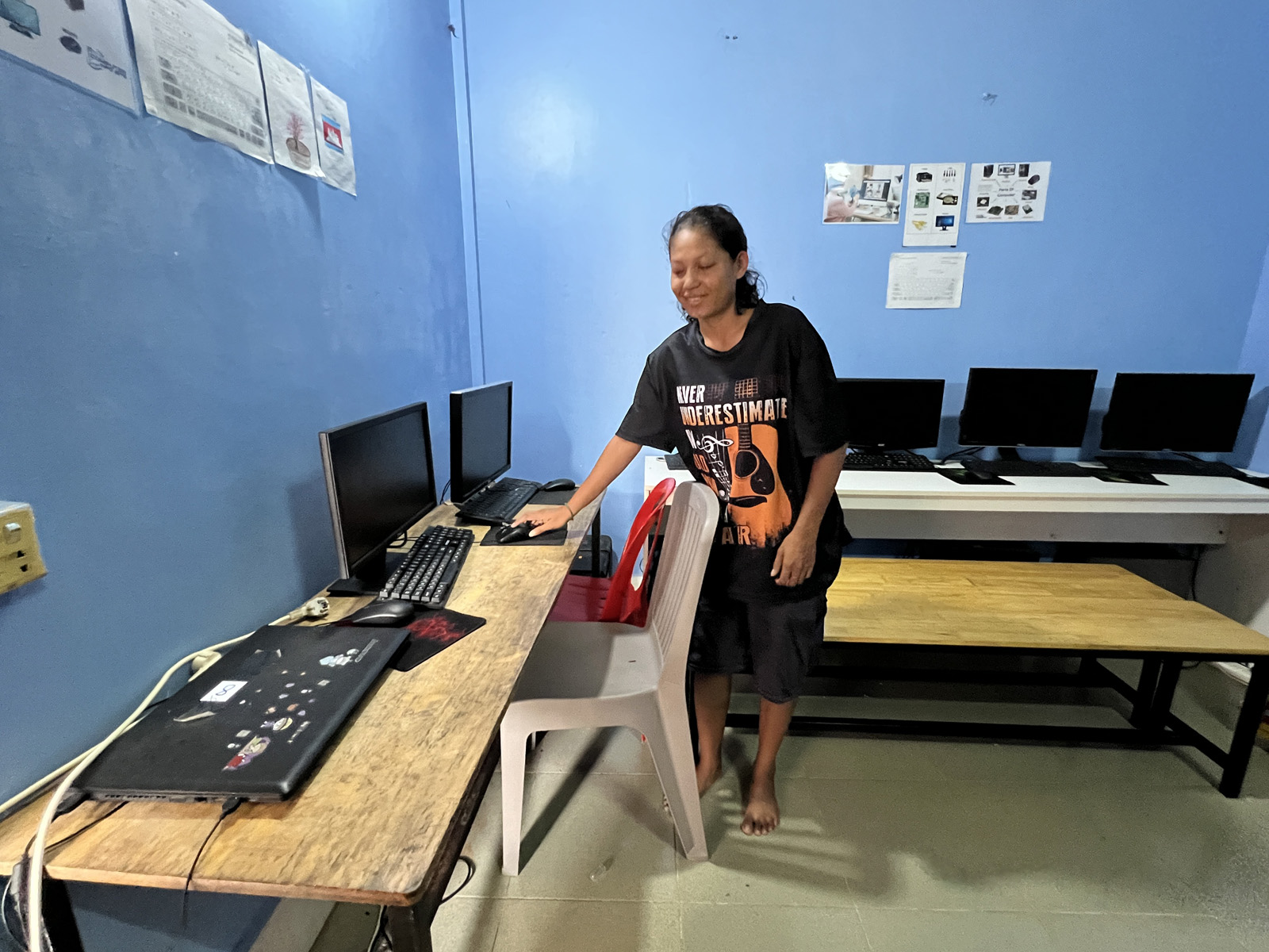 Computers donated to the Sunshine School