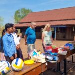 Donation to Pra Oap school